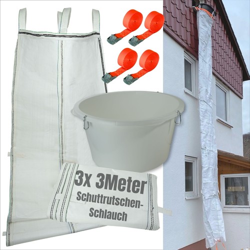 Schuttrutsche bauschutt set - 9m,